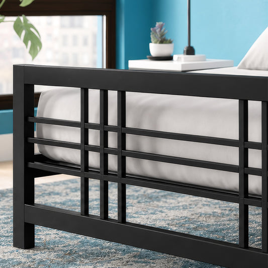 Elegant Design Double Bed — Mild Steel, Powder Coated, Built to Impress