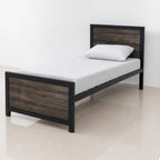 Modern Series Single Bed — Iron Frame, Powder Coated, Complete Package