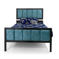 Velura Series Bed — Velvet Cushioned, Custom Colours, Powder Coated