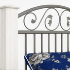 Deluxe Bed Series — Complete Set with Side Table, Solid Wood Pillars & Full Bedding