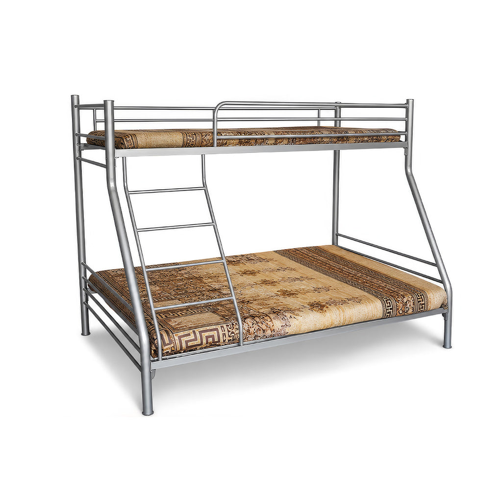 Queen Bunk Bed — Queen Size Lower Bunk with Complete Bedding