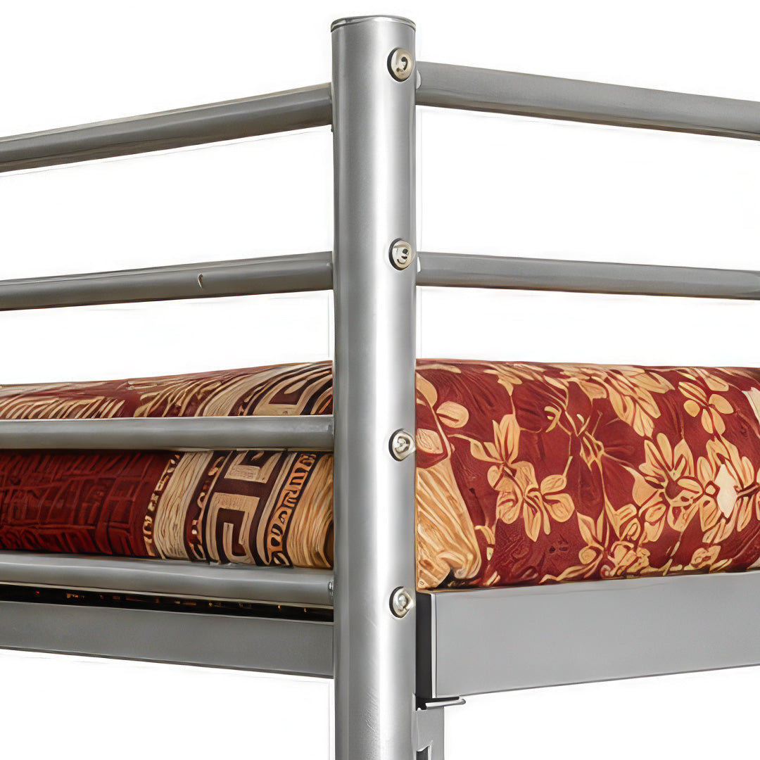 Queen Bunk Bed — Queen Size Lower Bunk with Complete Bedding